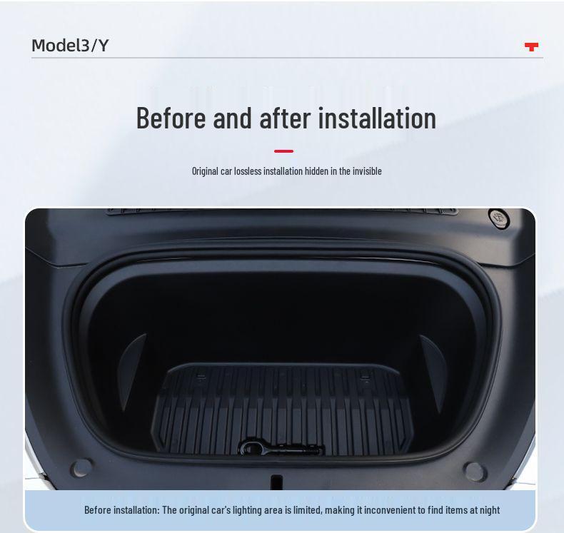 Tesla Model 3/Y Front Trunk and Hood Ambient Light Strip Interior Kit