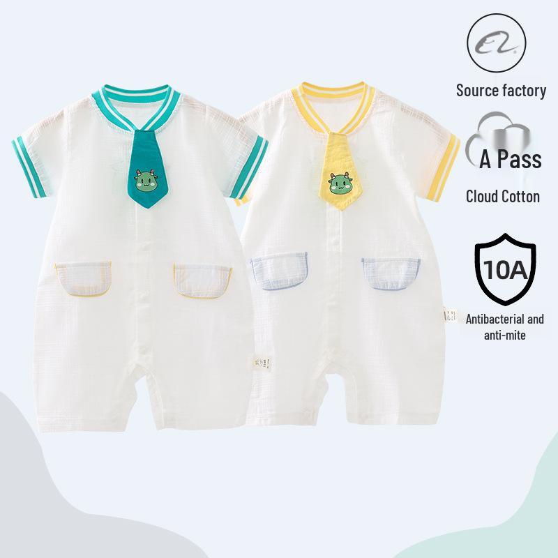 Summer Baby Romper: Lightweight Cotton Onesie for Newborns