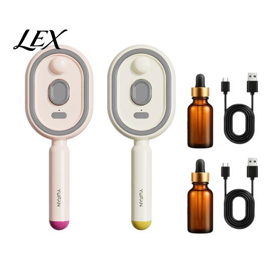 Hair Brush with Water Spray 1/2Pcs Electric Air Cushion Brush, USB Rechargeable Misting Massage Anti-Frizz Self-Cleaning Steam Comb for Dry