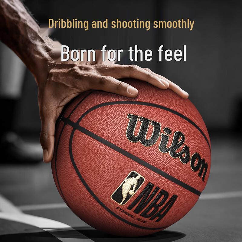 Wilson NBA ETERNAL PLUS Size 7 Moisture-Wicking PU Basketball