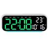 Digital Alarm Clock with Mood Light TEMP Date 2 Alarms Count-up Countdown Snooze Table Clock 12/24H 5-level Brightness LED Clock2