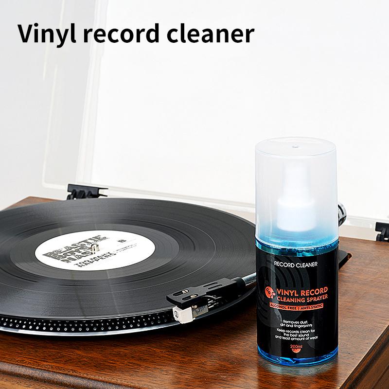 LP-Schallplatten-Reinigungsspray 120ml Antistatische Flüssigkeit für Plattenspieler Vinyl-CD-Player Staubentferner Klarer Klang