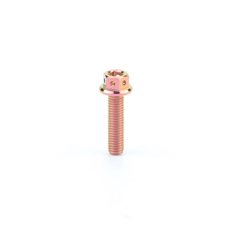 TMJ Titanium Bolts Hexagon and Flanged Head Race Spec Screws M6