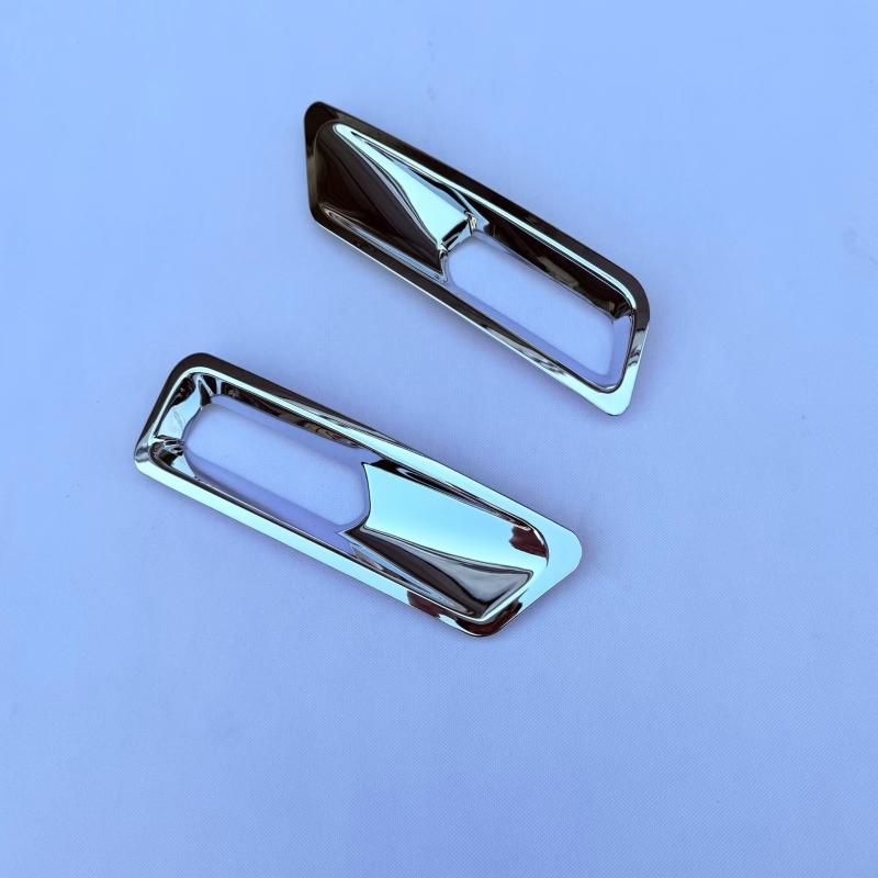 For Honda pilot  2024 2025 ABS chrome black Car Exterior Accessories Part  Rear Fog Lamp Light Bumper Reflector Frame Cover Trim ABS chrome