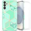 Protective Case - BOOLING - Samsung Galaxy S25 Plus - Turquoise - Shockproof - 2 Tempered Glasses