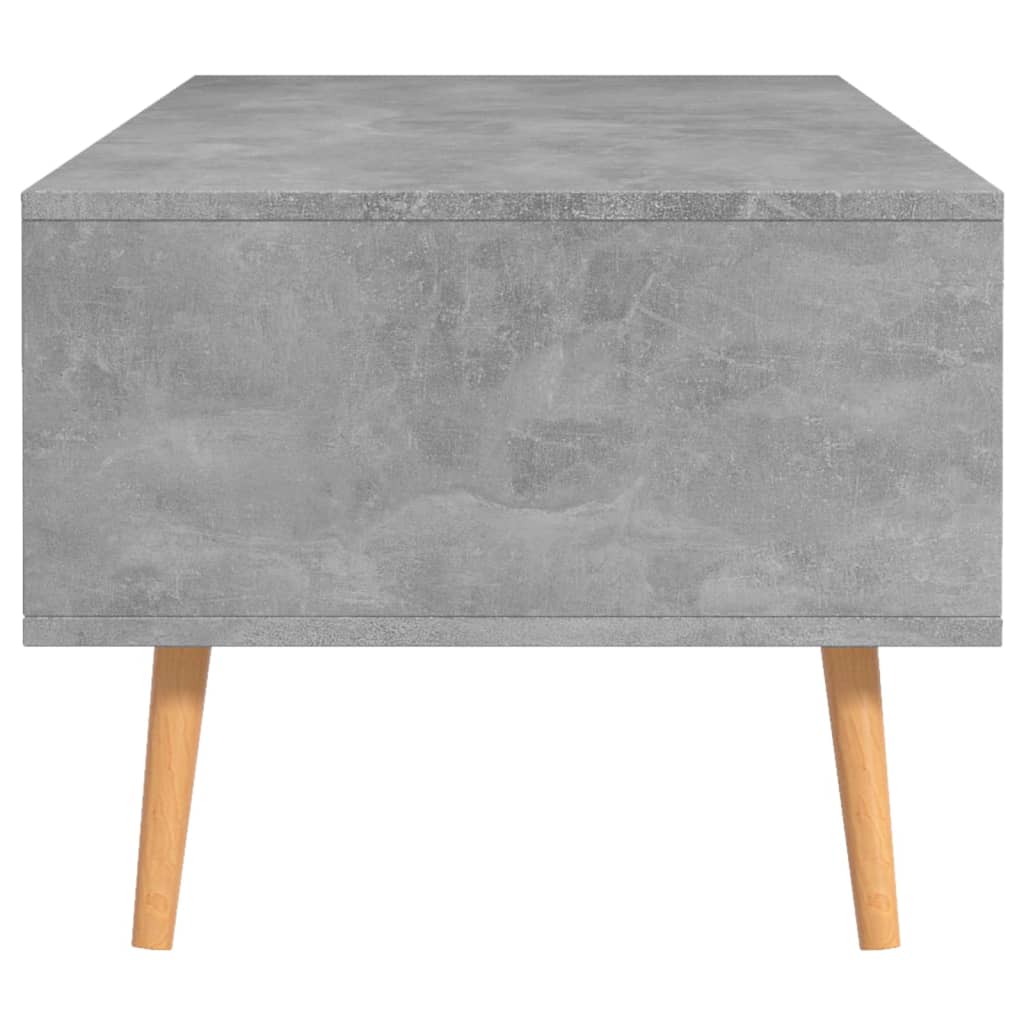 Coffee Table Concrete Grey 100 x 49.5 x 43 cm Wood Based Material