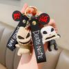 Entzückender Halloween Kürbis Skelett Cartoon Schlüsselanhänger Perfektes Partygeschenk