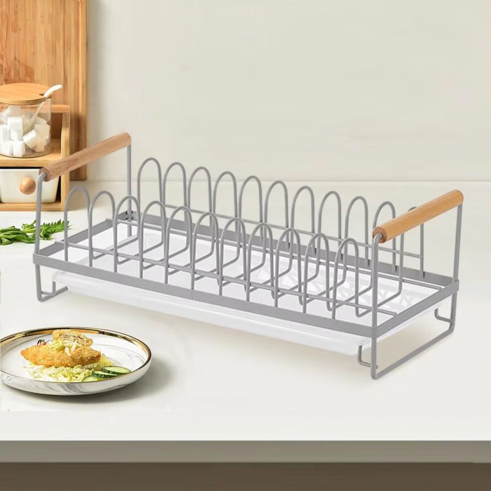 Iron Draining Rack Japanese-Style Kitchen Storage Basket  Kitchen Cupboard Organiser