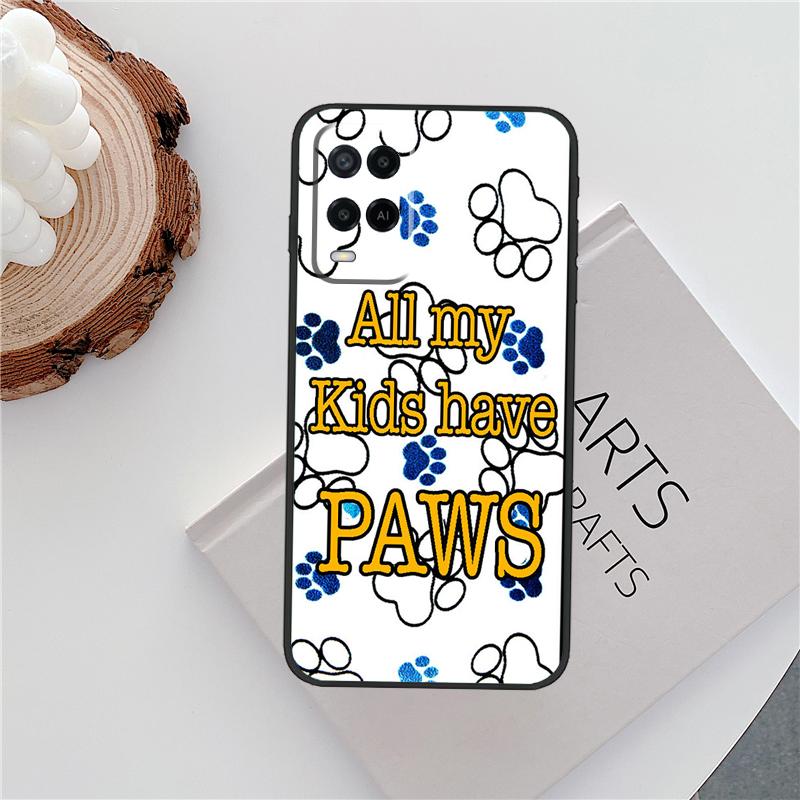 

Dog Friends Cat Pet Paws Case For Oppo A15 A80 A60 A40 A94 A54 A98 A78 A18 A38 A58 A16 A76 A96 A17 A77 A74 A57S Cover OPPO A60 5G