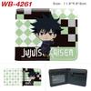 Jujutsu Kaisen Anime Wallet Gojo Satoru Yuji Itadori Print Short Bifold Card Holder Coin Purse PU Leather for Men Women 1pcs