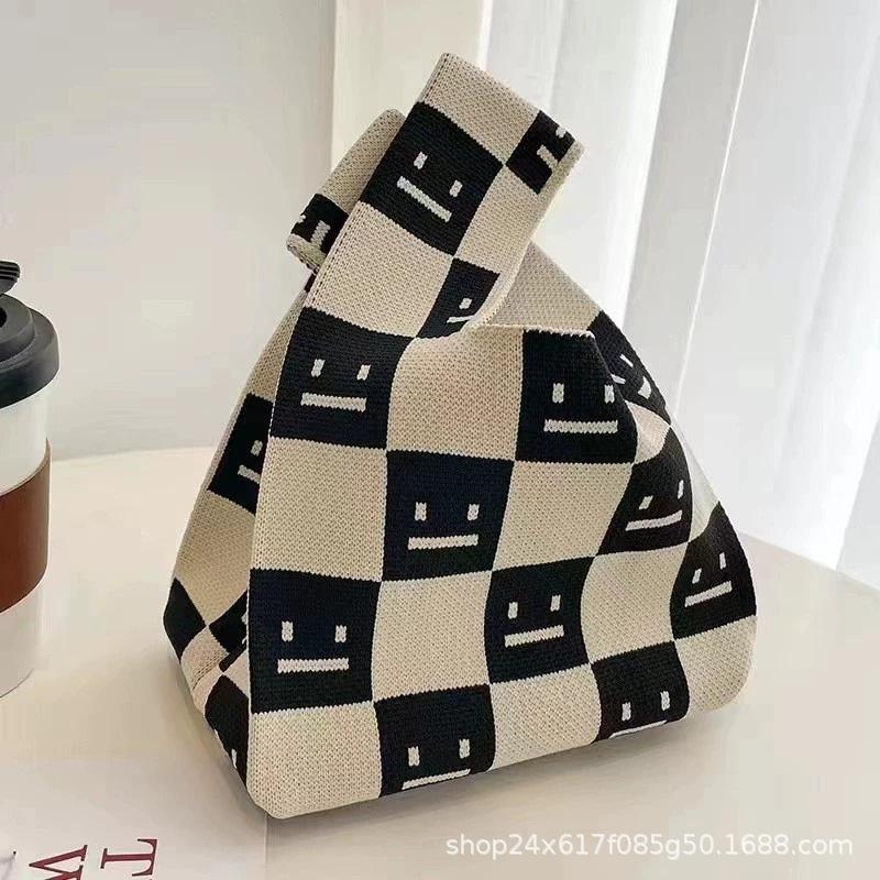 High quality thickened birthday banquet baby gift bag knitted bag gift woven bag handbag tote bag women's bag