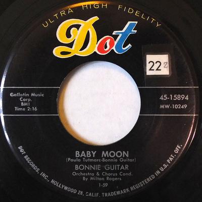 7inch Record BONNIE GUITAR - Baby Moon 4515894 Dot Records 1959 US Country/Folk Used