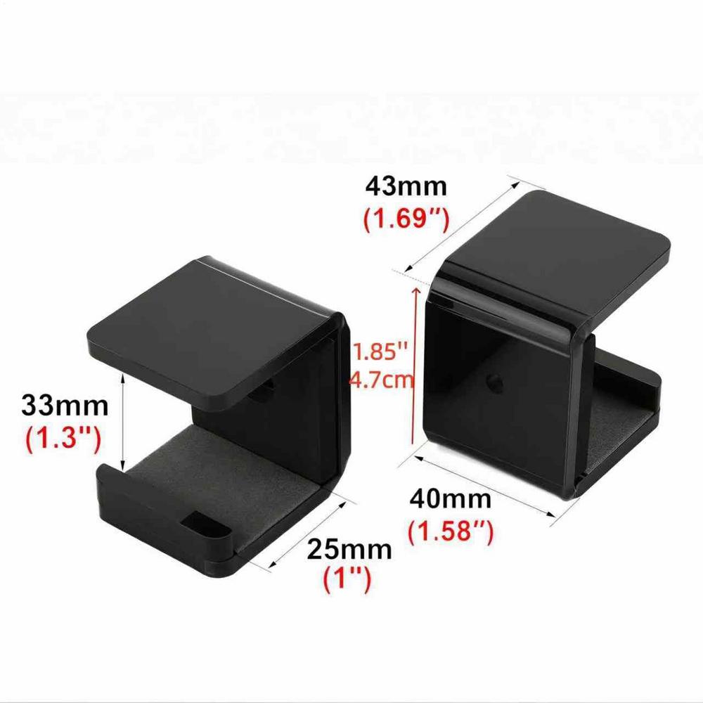 Hockey Stick Rack 2 Pieces Horizontal Gear Hanger Hockey Stick Display Holder with Anti-Scratch Pad for Room Garage Sports