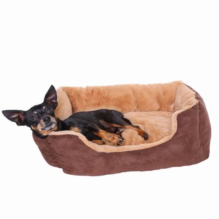 Hundebett - Dibea - DB00531 - Wendekissen - 60 x 48 cm - Beige/Braun