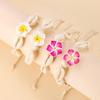Distinctive Floral Anklet Adornment Stylis Woven Footchain Versatile Cotton Rope Foot Chain For Beachwear And Parties