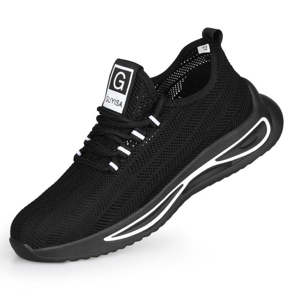 Fashion Summer Safety Shoes Men Steel Toe Sneakers Breathable Work Shoes Man Safety Sneakers for Men Work Protective Sneakers