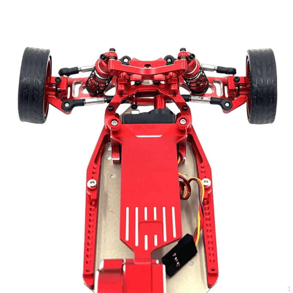 Car Body Chassis Frame Kit Carbon Fiber Replacement Aluminum Sturdy for 1:24 DIY Accs