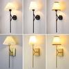 Popular Fabric Shade Wall Lamp for Living Room, Bedroom, Bedside, Corridor, or Balcony