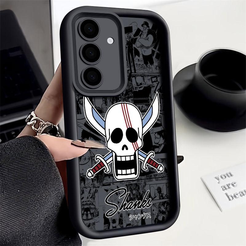 Anime Logo One Pieces Phone Case For Samsung S26 S25 S24 S23 S21 S20 Ultra Luffy Funda For Galaxy S25 S24 FE S26 Plus Soft Cover