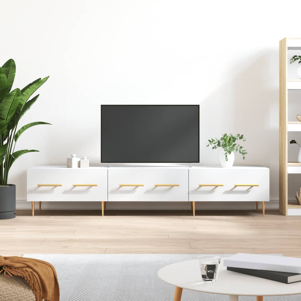 TV Cabinet White 150x36x30 cm Particleboard