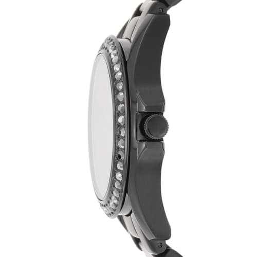 RILEY Multifunction Black Stainless Steel Watch