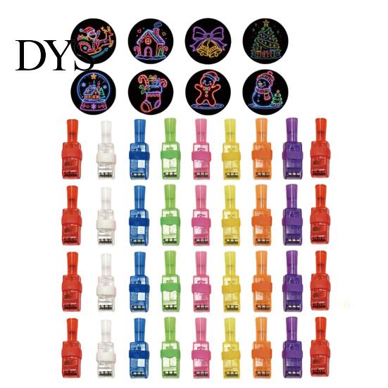 Christmas Holiday Accessories for Bedroom 36Pcs Projection Finger Lights, LED Ring Toys with Light-up Decorations Home Patterns, Party Favor