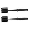 Meat Chopper Heat Resistant Ergonomic Handle Nylon Ground Beef Masher for Chicken Potato Hamburger Black 2pcs