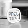 Digital Thermometers Hygrometer with LCD Screen Date Display Battery Operated Alarm Clock for Home and Office D57B