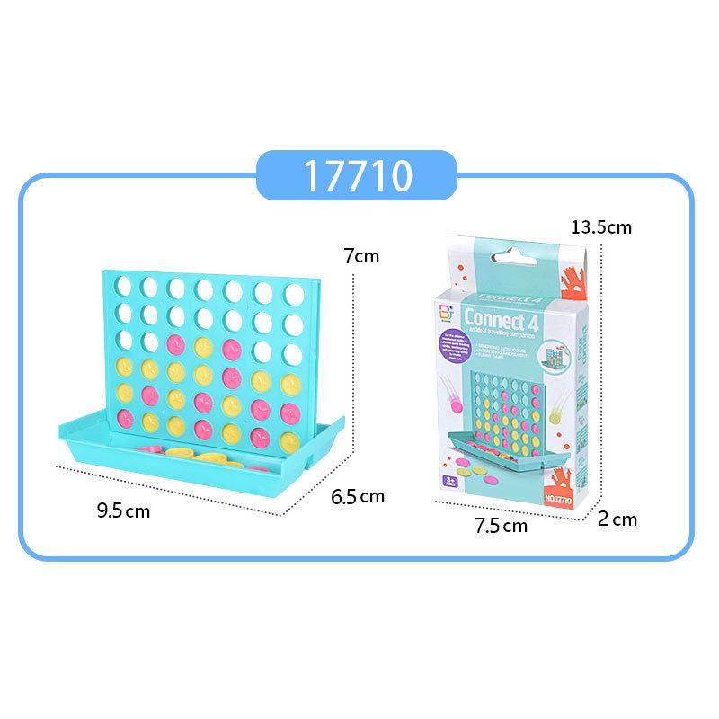 3D Four-in-a-Row Sliding Cover Board Game: Parent-Child Interactive Toy
