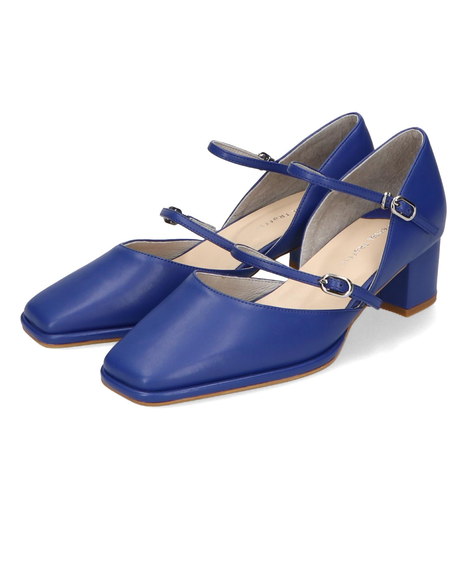 

square large and small easy to walk thick 41108 BLUE cm [Oriental Traffic] Pumps, toe, sizes, in, straps, heels, women s, (24SS) 26.0