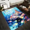Underwater Fantasy Castle Carpet with Colorful Fish and Coral Reef Suitable for Use As an Anti-slip for Living Room Bedroom Sofas