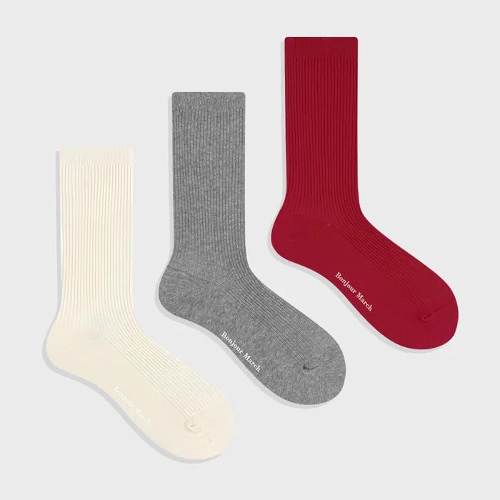 Plain Rib Socks