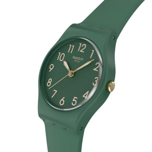 Swatch Notes of Pecan LG130 Women's Watch, Green
