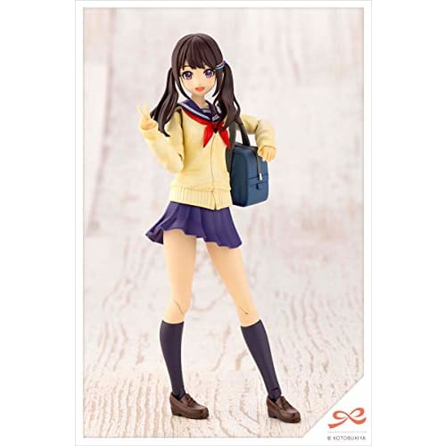 Kotobukiya Sousai Shojo Teien Yuki Madoka [Momozakura High School, Winter Uniform] 1/10 Scale Plastic Model JK001, Approximately 150mm Tall