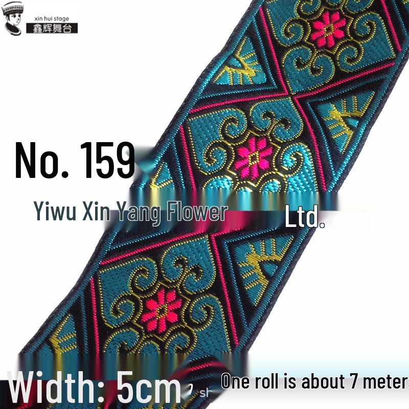 

5 см Кружевная отделка Этническая Цветочная Вышивка для DIY Украшений