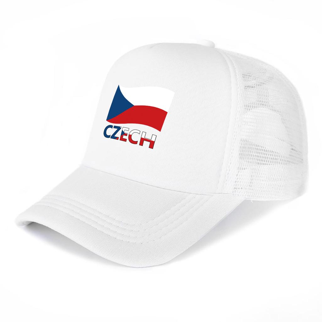 Czeska Flaga Patriotyczny Nadruk Czapka Baseballowa Regulowana Stylowa Na Wszystkie Pory Roku Lekka Czapka Przeciwsłoneczna Na Prezenty Podróże Tenis Outdoor