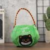 Pumpkin Lantern Trick-or-Treat Candy Bag for Kids - Halloween Handheld Decoration and Small Gift Prop