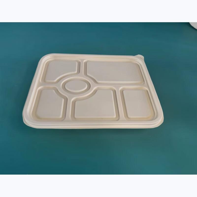 Compostable 6-Compartment Corn Starch Takeaway Containers