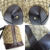 Used GUCCI Handbag Sherry Line 257341 GG Canvas/leather Beige Dark Brown