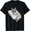 Buldog Francez Adormit Amuzant Frenchie Pijamale Bărbați Femei Cadou Tricou Unisex