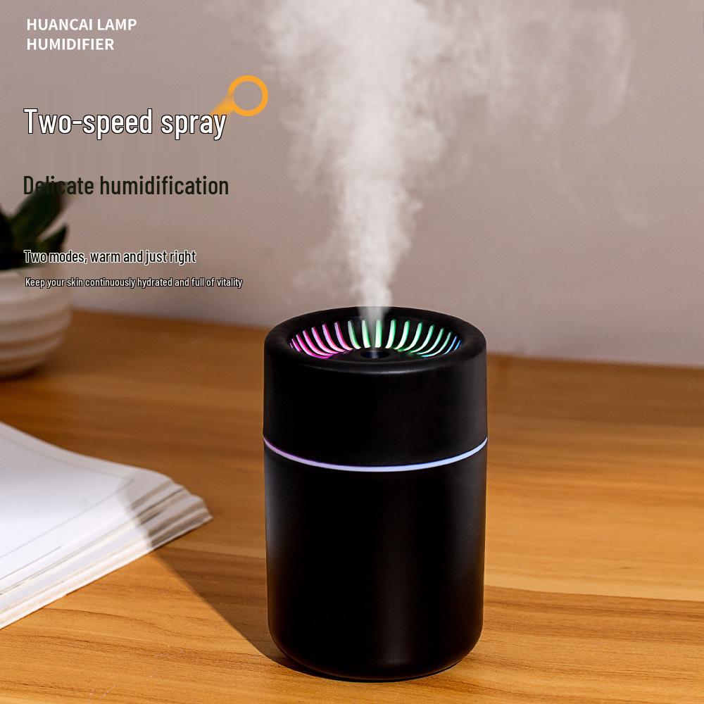 Multicolor USB Mini Humidifier: Portable Wave-Riding Design for Home and Car