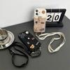 Coffee Bear Change Bag Card Slot for IPhone 17 Promax Crossbar Rope for Apple 16 Plus All Inclusive