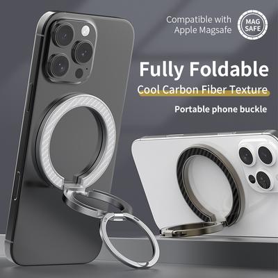 Doppelring Dreifach faltbar Doppelseitiger magnetischer Handy-Ständer Halter
