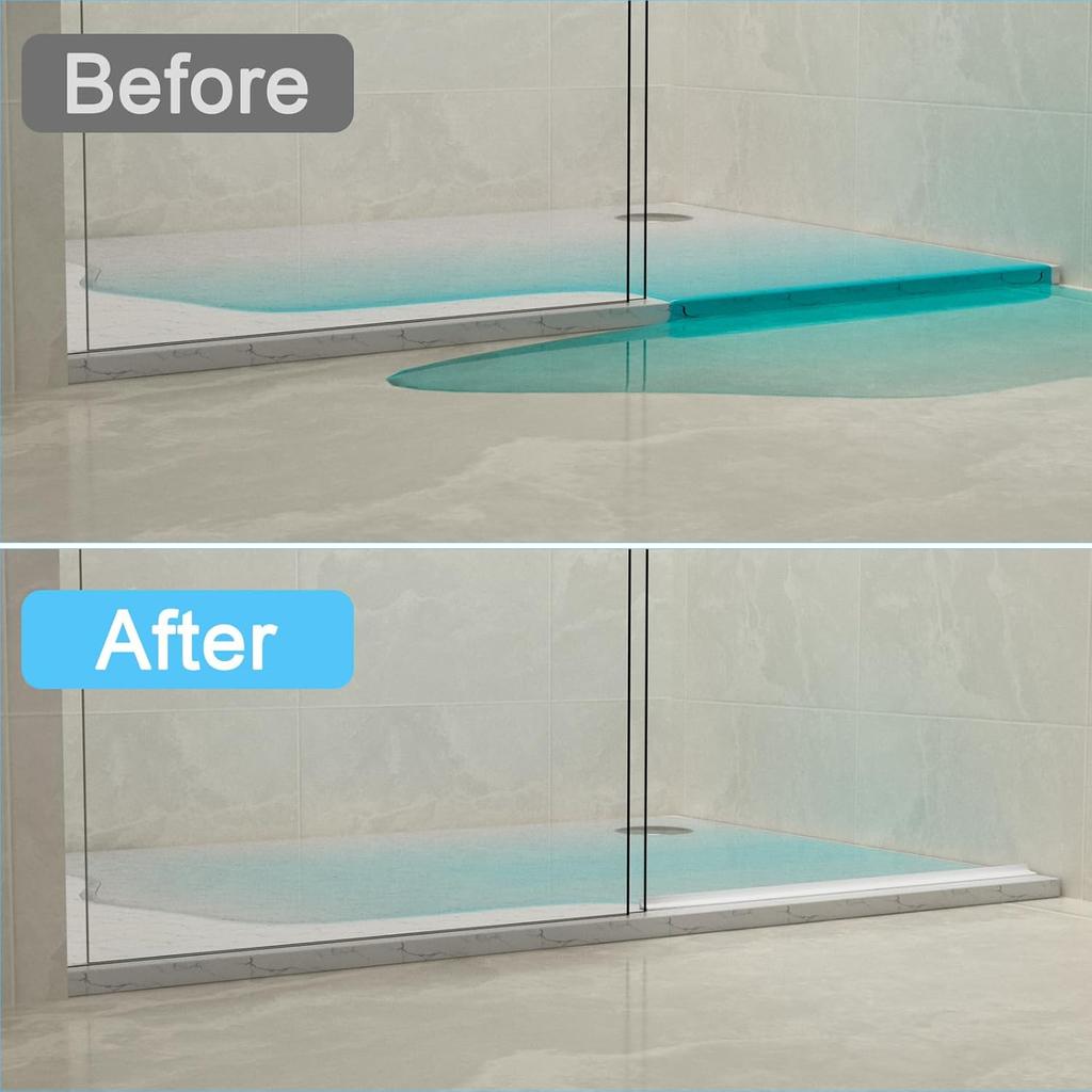 1PC Self-Adhesive Silicone Bathroom Water Stopper Water Retaining Strip Bendable Bathroom Door Washing Machine Shower Dam Barrie