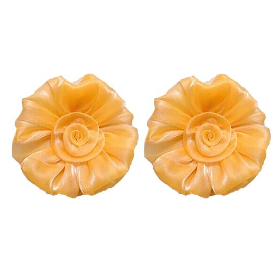 1pár voálových květů růže se stuhou Závěsy do obývacího pokoje na závěsy s kravatou