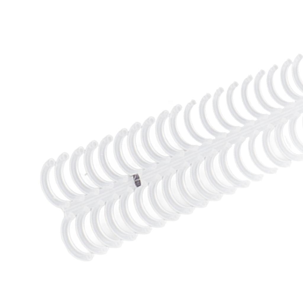 10Pcs Binding Coils 34 Holes Polypropylene Wear Resistant Binding Spines for Stationery