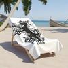 1pc Electric Lion Emblem Design 2D Printed Microfiber Beach Towel, Quick Dry Super Absorbent. Great for Beach, Pool