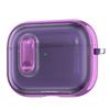 New Coming Transparent Crystal Clear Secure Lock Headphone Earphone Cover For Apple AirPods 4 Pro 3 2 Earphone Case With Hook