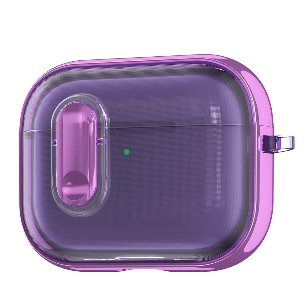 

New Coming Transparent Crystal Clear Secure Lock Headphone Earphone Cover For Apple AirPods 4 Pro 3 2 Earphone Case With Hook for AirPods Pro