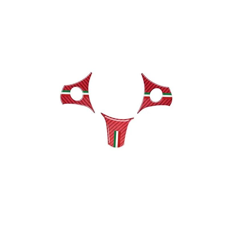 Lenkradverkleidung Dekoration Patch Kohlefaser Autoaufkleber für Alfa Romeo 2004-2011 Brera 159 Spider Innenausstattung